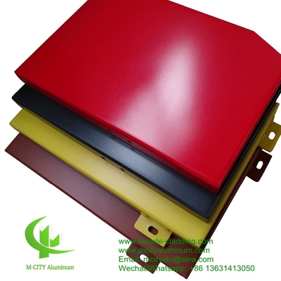 aluminiumpaneel fluoro-koolstof aluminium massief paneel gordijnwand voor gevelbekleding