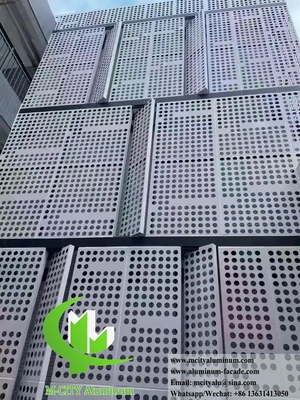 CNC-punching metalen panelen Aluminium gevelschermplaat PVDF Duurzame coating