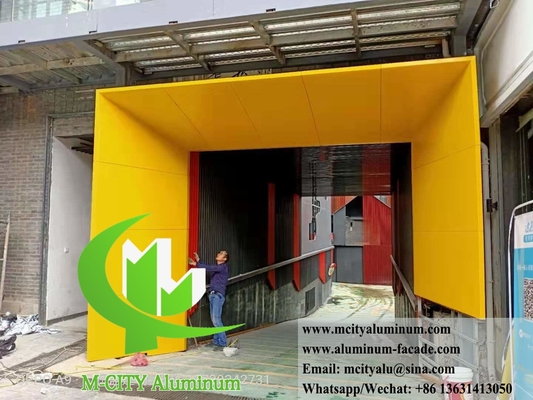Architectonische aluminium panelen 3mm 3003 gevelsysteem