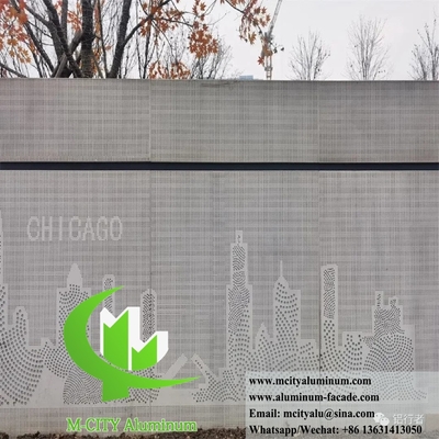 Aluminiumplaat voor architectonisch perforerend metaalscherm voor buitengebruik
