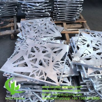 Architectonisch aluminium gevel met laser gesneden plaat metalen scherm