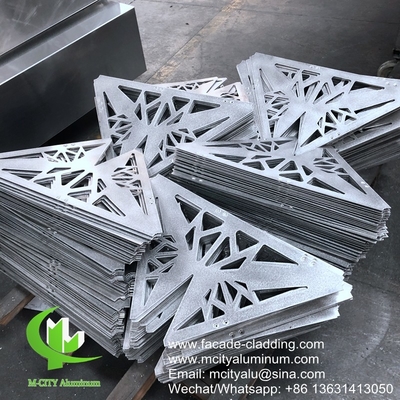 Architectonisch aluminium gevel met laser gesneden plaat metalen scherm