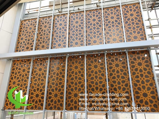 Architecturale gevel aluminium bekleding 1200x2400mm dikte 3mm