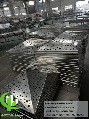 3D gevelontwerp Metalen plaat Aluminium bekleding Geperforeerde plaat
