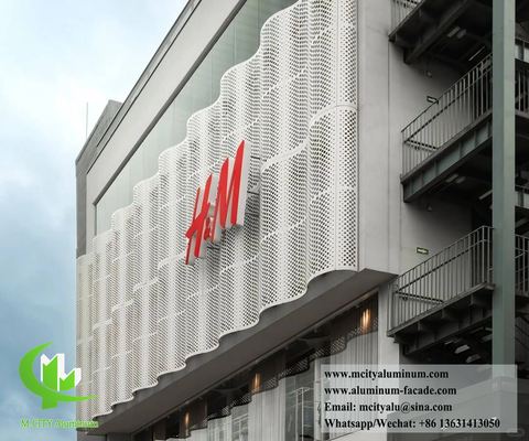 Geperforeerd aluminium gevelsysteem wandbekleding decoratie China fabriek