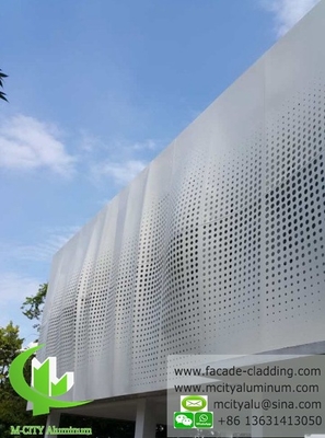 Architektonisch gevel aluminium bekleding plaat geperforeerd plaat