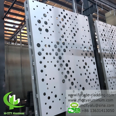 Aluminiumplaten, geperforeerd, voor wandbekleding, metalen gordijnen