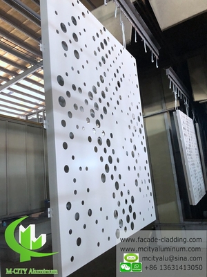 buitenpaneel van aluminium voor wandbekleding, met een poedercoating van wit