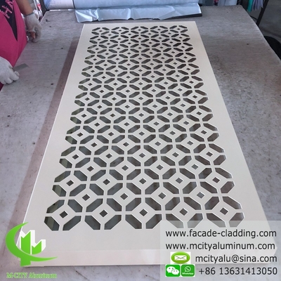 buitenpaneel van aluminium voor wandbekleding, met een poedercoating van wit