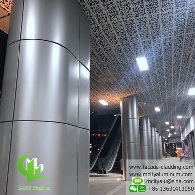 Aluminium plafond fluorocarbon geperforeerd aluminium paneel gordijnwand aluminium paneel voor gevelbekleding
