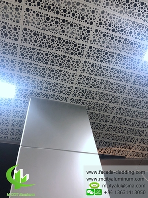Aluminium plafond fluorocarbon geperforeerd aluminium paneel gordijnwand aluminium paneel voor gevelbekleding