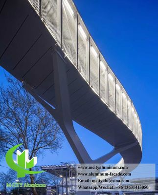 Uitgezet aluminium gaas voor gebouwdecoratie 3mm dikte