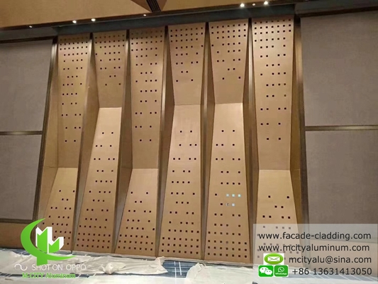 Aluminiumplaten, geperforeerd, voor wandbekleding, metalen gordijnen