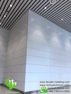 Aluminium gevel bekleding poeder gecoat wit PVDF afwerking aluminium plaat