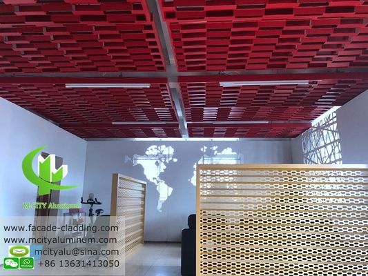 op maat gemaakt Aluminium plafond geperforeerd aluminium paneel voor plafond decoratie