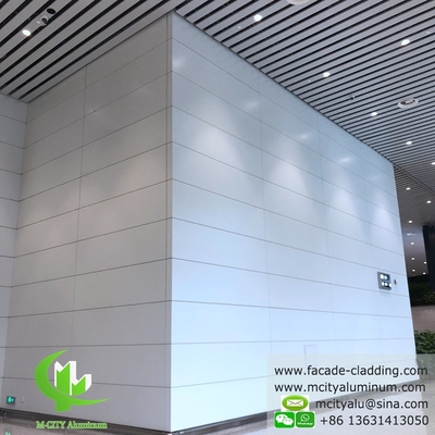 Aluminium gevel bekleding poeder gecoat wit PVDF afwerking aluminium plaat