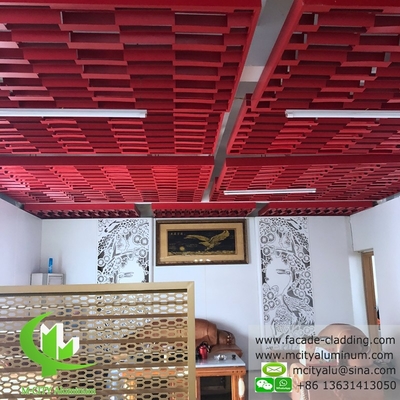 op maat gemaakt Aluminium plafond geperforeerd aluminium paneel voor plafond decoratie