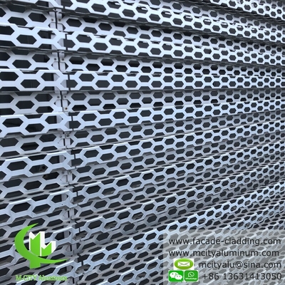 Architectonisch perforatiepaneel voor gevel van gebouwen bekleed voor AUDI TERMINAL FACADE
