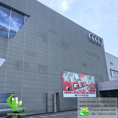 CNC-snijden van aluminium gevel voor wandbekleding, poedercoating voor buitengebruik