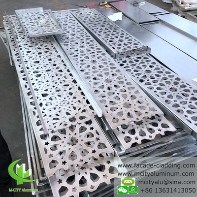 Decoratieve lasersnijden Aluminiumpaneel voor gevelbekleding van gebouwen