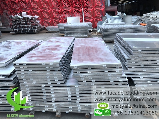 Architektonische aluminiumplaten van massief metaal voor wandbekleding