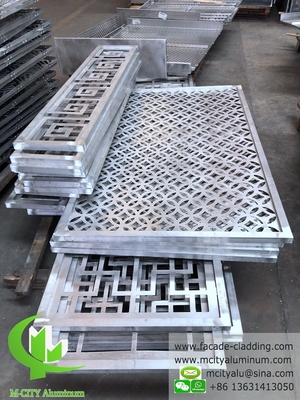 metalen aluminiumplaten van aluminium massief paneel gordijnwandbekleding geperforeerd patroon