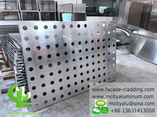 metalen aluminiumplaten van aluminium massief paneel gordijnwandbekleding geperforeerd patroon