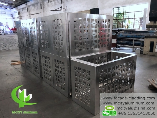 metalen aluminiumplaten van aluminium massief paneel gordijnwandbekleding geperforeerd patroon