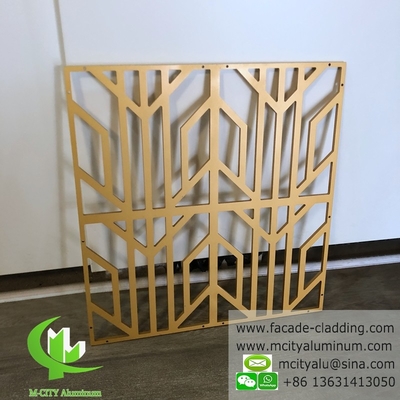 Decoratieve lasersnijden Aluminiumpaneel voor gevelbekleding van gebouwen
