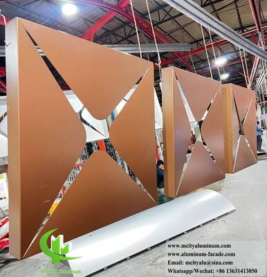 Op maat gemaakte lasergesneden aluminium plafondpanelen verfraaien commerciële en luxe interieurs