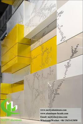 Architectonische 3003 Aluminium gevelsystemen Op maat gemaakte fabriekspanelen voor moderne buitenruimtes