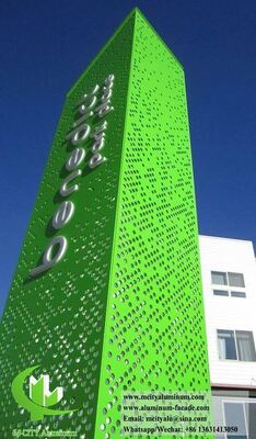 Architectonische 3003 Aluminium gevelsystemen Op maat gemaakte fabriekspanelen voor moderne buitenruimtes