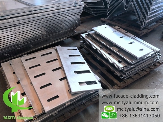 Aluminium gevel massief paneel voor gordijnwand poeder gecoat grijs 3 mm dik