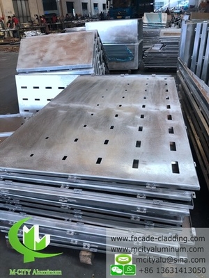 Aluminium gevel massief paneel voor gordijnwand poeder gecoat grijs 3 mm dik