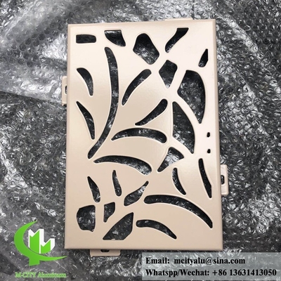 Geperforeerde aluminium gevel voor wandbekleding, poederbedekte buitenkant