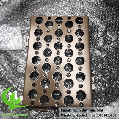 Perforated aluminium façade for wall cladding powder coating outdoor