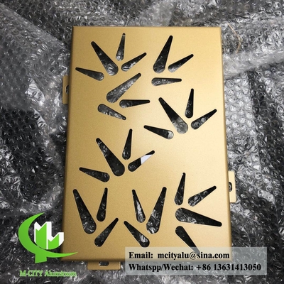 Architectonische aluminium gevel voor wandbekleding poederbedekte RAL-kleur buitenkant
