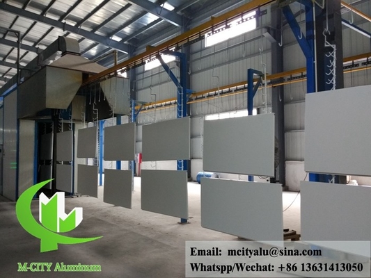 Architectonische gevel Aluminium PVDF Finish Solid Aluminium Panel