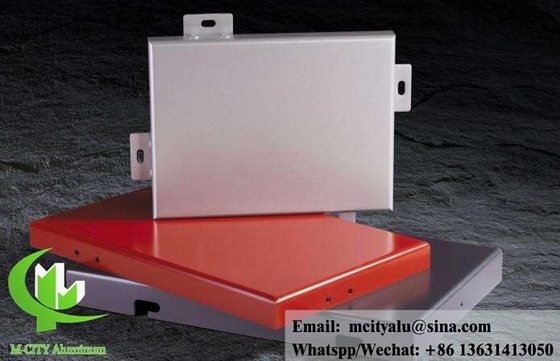 Aluminium bekleding metalen gevelplaat voor gebouwwandbekleding PPG verf