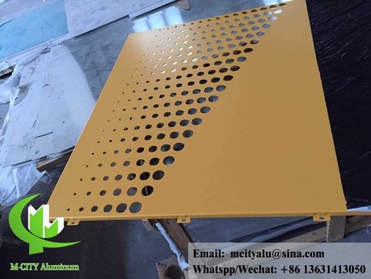 Poedercoating van vaste aluminium bekleding voor wandbekleding van gebouwen