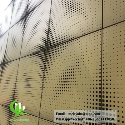 Poedercoating van vaste aluminium bekleding voor wandbekleding van gebouwen