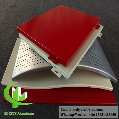 Poedercoating van vaste aluminium bekleding voor wandbekleding van gebouwen