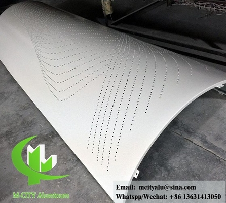 Poedercoating van solide aluminiumplaten voor de behang van gebouwen