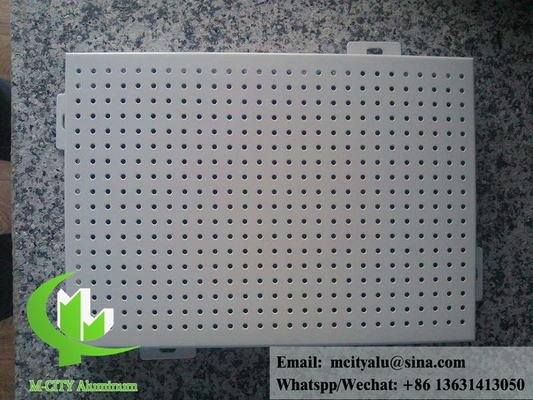 Buitenste ronde gat geperforeerd plaatwerk Aluminiumpaneel voor gevel of plafond