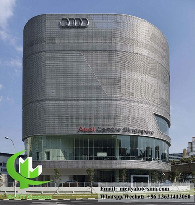 Aluminium bekleding metalen gevelplaat voor gebouwwandbekleding PPG verf