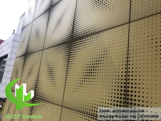 Buitenste aluminium bekleding van massief aluminium paneel met poedercoating