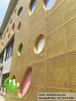 Buitenste aluminium bekleding van massief aluminium paneel met poedercoating
