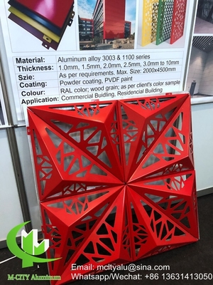 Architectonisch 3D-aluminiumpaneel voor gevelbekleding