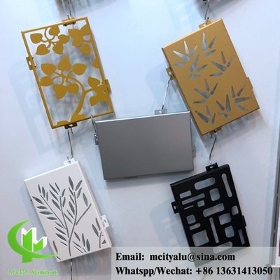 Metalen platen met lasergesneden aluminium bekleding en gevelpoeder met een coating van 3 mm