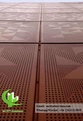 Geperforeerd aluminium gevel geperforeerd paneel voor bekleding van gebouwen